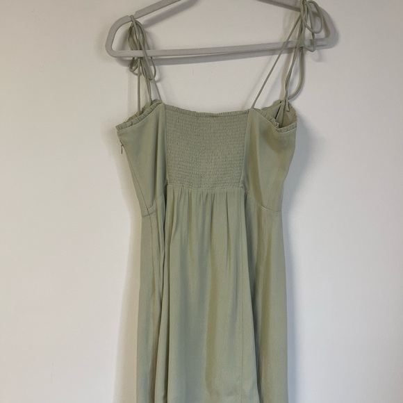 NWT Wilfred Sage Green Fable Sweetheart Bustier Mini Dress | Size 8 - Picture 7 of 7